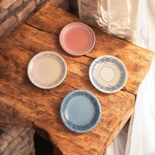 IQ Accessories Set of 4 Butter Pats Spice Sorter 3"Trinket Dish Jewelery Holder 