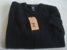 Mens Small Crew Sweater Black Dockers NEW