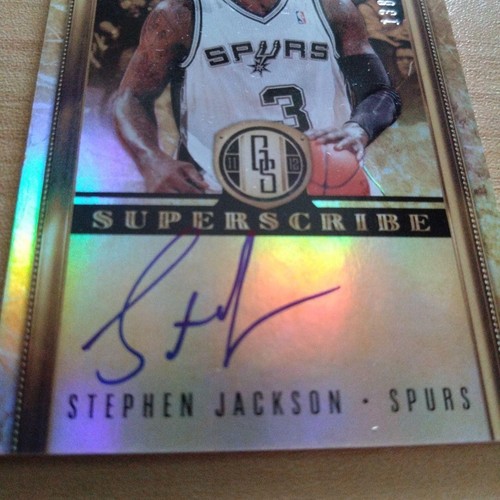 2012 Panini Gold Standard Stephen Jackson San Antonio Spurs Auto /149 #5 - Foto 3 di 24