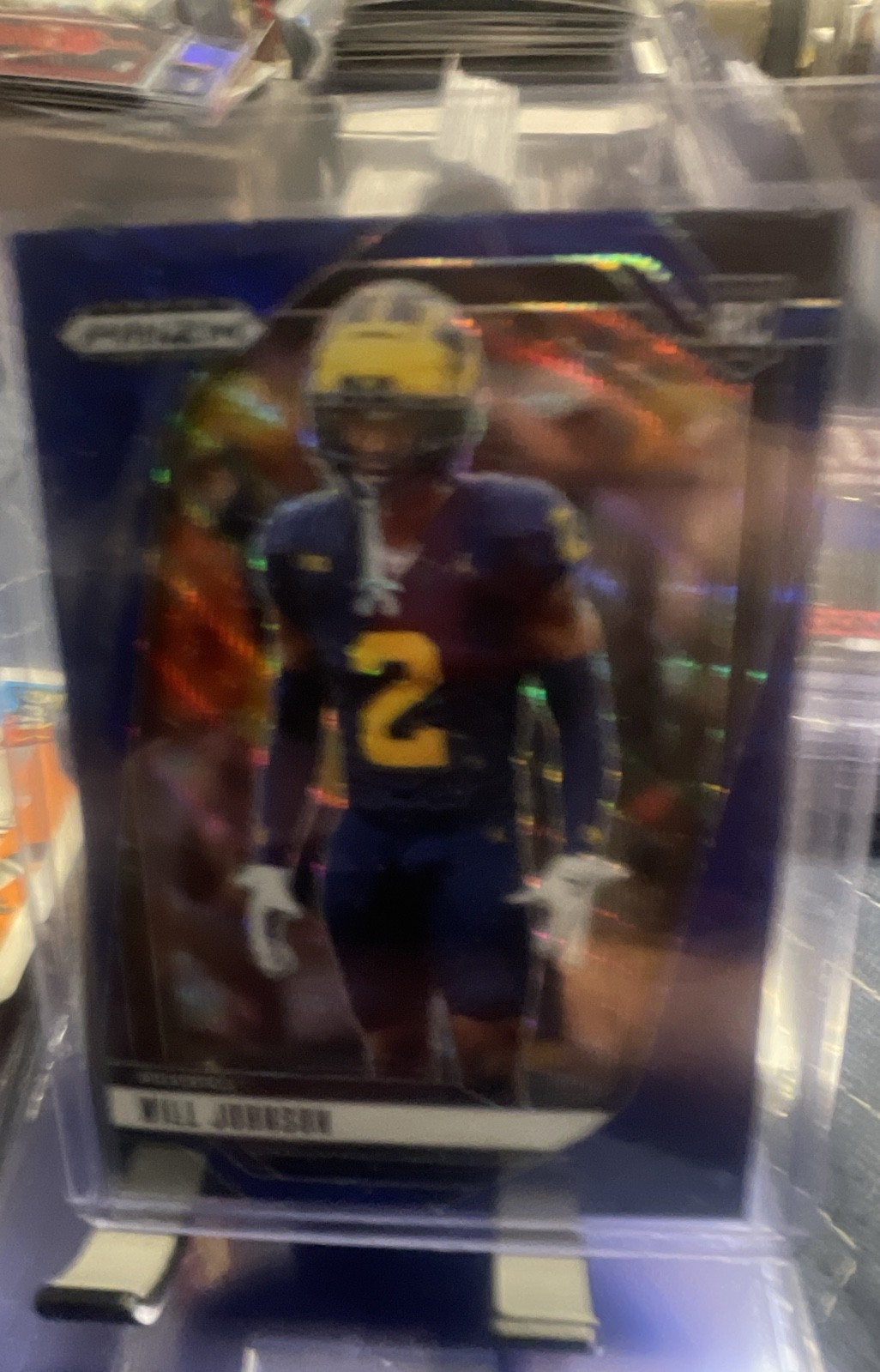 2025 Panini Prizm Draft Picks - Will Johnson #60 Blue Finite Prizm /299 ( RC)