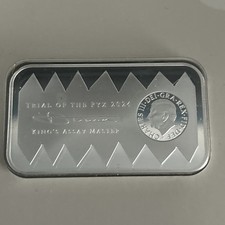 1oz Silver Bar Royal Mint fine silver LTD to 2024 UNOPENED  Trial of the Pyx