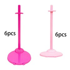 6x Adjustable Waist Clip Doll Stand Fits 26-30cm Dolls Versatile Accessories