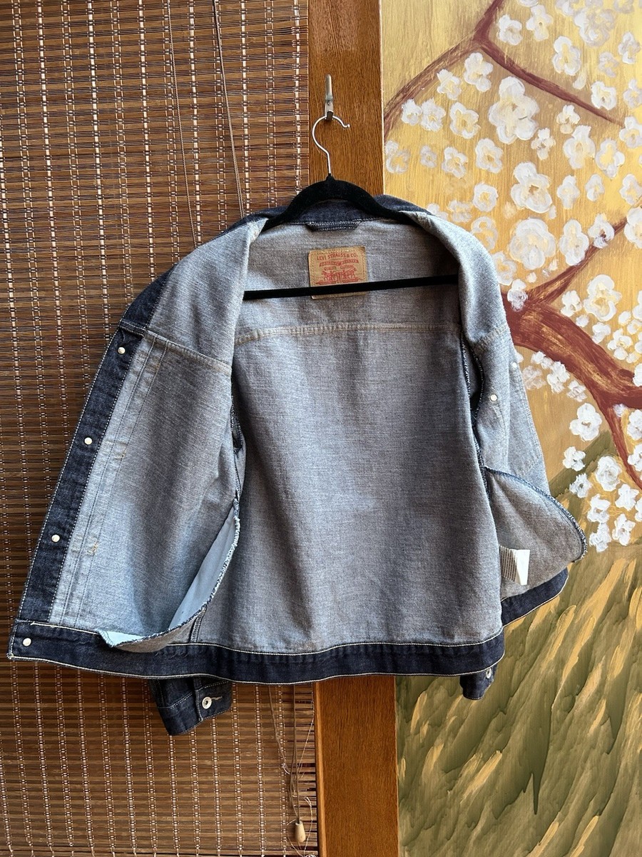 Vintage 00's Levi's 1st Type Pleated Front Denim Jacket 70501-04