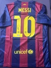 Lionel Messi Signed Autograph AUTO UNICEF NIKE Soccer Jersey Beckett BAS COA L01