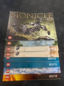 LEGO Bionicle Toa Nuva Set of 9, 99% Complete w Manuals, 8566 8567 8568 8570 etc