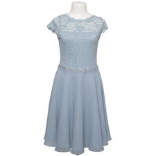 Swing, Cocktailkleid, Größe: L, Blau, Elasthan/Polyamid/Polyester, Blumen #bIm