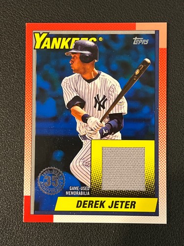 Derek Jeter 2025 Topps 1990 Design Relic Blue Parallel /150 Yankees