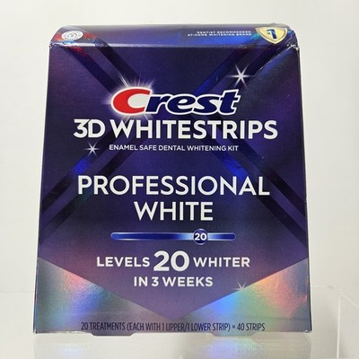 Crest 3D Whitestrips Professional White 20 Treatments Expires 04/2028 Sealed