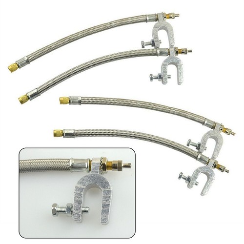 10 Stainless Steel Dual Valve Extensions Pack of 4 for RV Trailers and Trucks - Picture 5 of 25