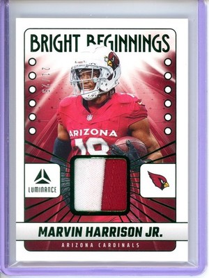 Marvin Harrison Jr. Bright Beginnings Prime Relic /25 2025 Luminance #BB-MJH