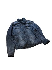 Diesel Mens Blue Lined Jean Jacket Button Clo...
