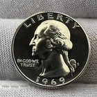 1969-S Washington Quarter Cameo Proof receive coin pictured #5752
