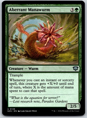 Aberrant Manawurm #138 Secrets of Strixhaven Uncommon NM