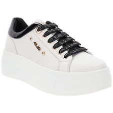 4US Sneakers Donna in Pelle ed Ecopelle By Paciotti - BIA/NER (Bianco/Nero)