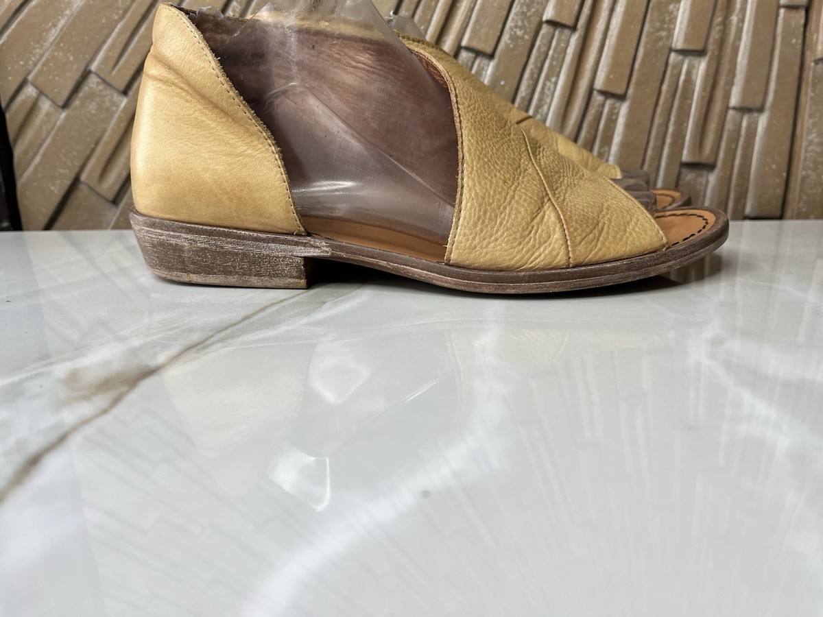 Free People Mont Blanc Sandals Flat Slip On Shoes Leather Women 37.5 7 7.5 View 4