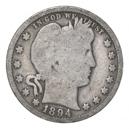1894 Barber Quarter Average Circ