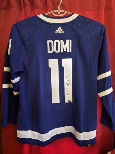 2025 Fanatics Under Wraps NHL Autographed Jersey Max Domi Toronto Maple Leaves