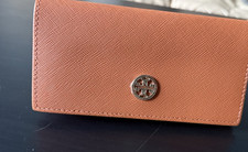 Tory Burch Large Orange Magnetic Sunglasses Eyeglasses Case