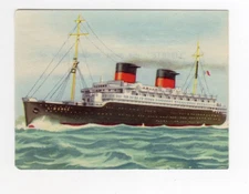 Granose Shipping card. French Merchant Navy Liner, “Liberte"