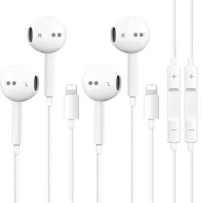 2x Auriculares Con Cable Audifonos Para iPhone 14 13 12 11 Pro Max XS XR X 8 7 6