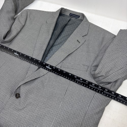 Giacca blazer Tommy Hilfiger uomo 48L grigio Glen check pied de poule cappotto sportivo usato in ottime condizioni - Foto 13 di 15