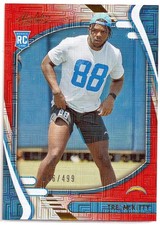 2021 Panini Absolute Tre' McKitty RC #182 Red Squares 046/499 Chargers