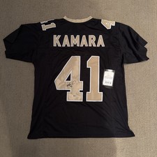 Alvin Kamara Autographed Pro Style Black Jersey BECKETT Auth New Orleans Saints