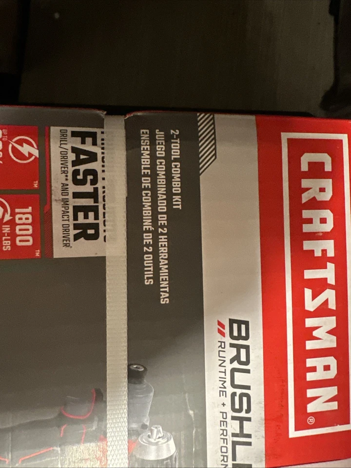 Craftsman V20 RP 20-Volt Max 2 Tool Power Tool Combo Kit CMCK253OC2 New In Box - Image 3 of 4