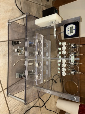 #ad 8 Channel Automated Lab Filtration System w Crystal IS33 Pressure Monitor $1230.00