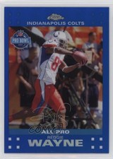 2007 Topps Chrome All-Pro Blue Refractor Reggie Wayne #TC45 1n4j