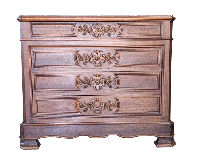 Antique Victorian Marble Top Dresser, Walnut, 40″H, Ca. 1870’s​, PA6860
