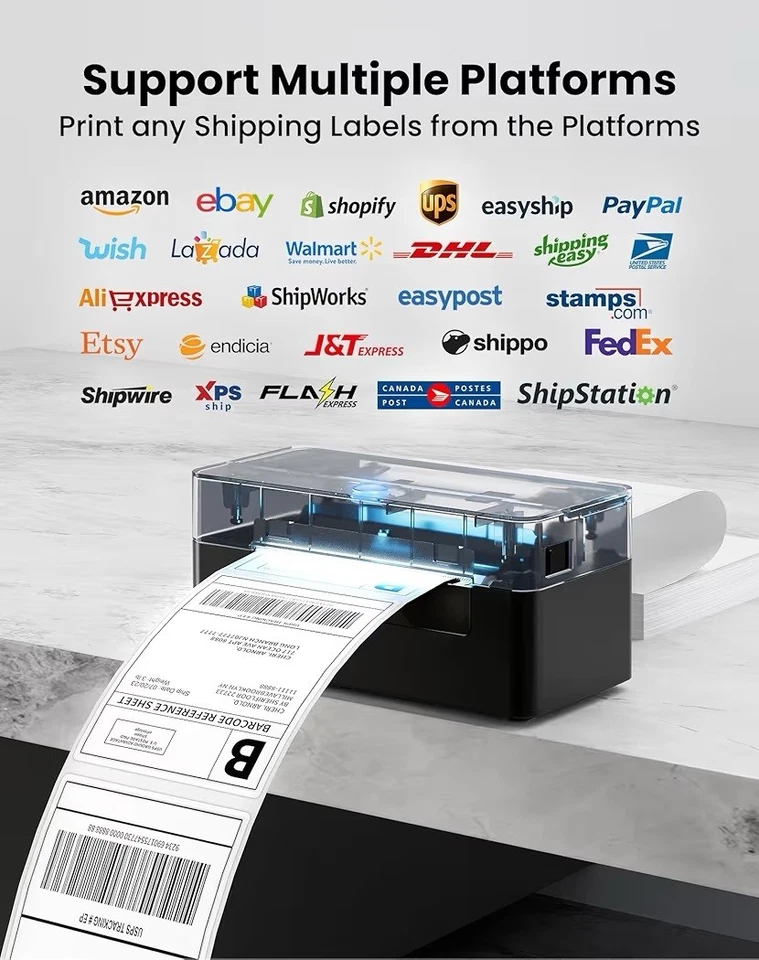 4x6 Bluetooth Thermal Label Printer - High-Speed, Portable Solution for Business - Image 4 of 4