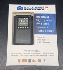 New Sealed, Whole House 3.0, Black, FM Transm...