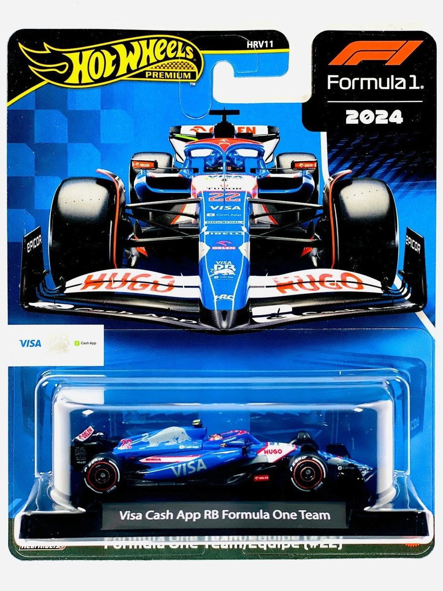 Hot Wheels Visa Cash App RB F1 #22 角田車 Hot Wheels F1 Visa Cash App RB F1 Formula 1 Team #22 Premium : Target