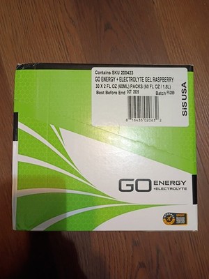30 Pack Science in Sport Energy Gel SIS Go Isotonic Energy RASPBERRY BB 08/26