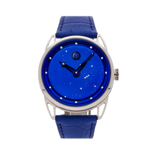 De Bethune DB25 Moon Phase Starry Sky Manual Gold Mens Strap Watch DB25SJWS1