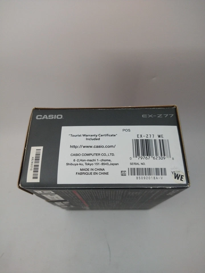 Casio EXILIM ZOOM EX-Z77 7.2MP Digital Camera - White - NEW - Image 4 of 4