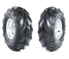 Set 2 Pneumatici Quad Bambini Quad ATV Ruota Completa 16x8-7 Argento Destra/Sinistra