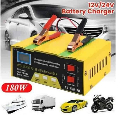 #ad Car Battery Charger Heavy Duty 12V 24V Smart Automatic Intelligent Pulse Repair. $15.85