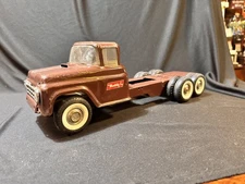 Vintage Buddy L Tandem Axle Truck LONG CHASSIS W/ FRONT SPRING ACTION