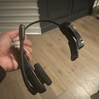 Black Bluetooth Single Ear-Hook Headset, Built-In Mic, Noise Cancel, Volume — photo 2