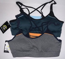 C9 Champion padded compression Medium support Athletic Bra Duo Dry removable pad