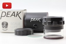 MINT IN BOX PEAK Scale Lupe 10x Portable Magnifier Standard Scale From JAPAN