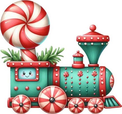 Weihnachtszug Kinder Wandbild Schlafzimmer Kinderzimmer Dekor Vinyl Aufkleber Abziehbild 6 Größen