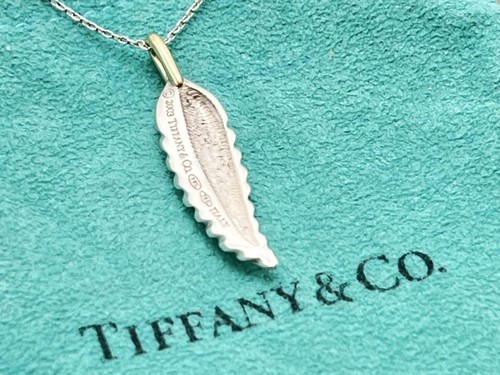 c407 selten 2003 Tiffany&co. Federkette 750/925 Silber Flügel limitiert Vintage - Bild 8 von 12
