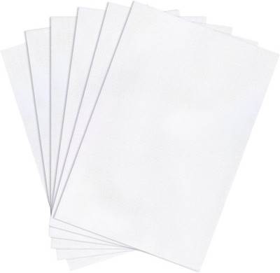 Caydo 6 Pieces Aida Cloth 14 Count White Cross Stitch Fabric 12 Inches, 
