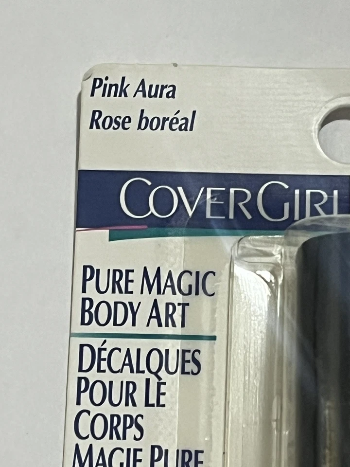 Arte corporal mágico puro Covergirl de colección años 90 maquillaje aura rosa impermeable 102 difícil de encontrar Foto 2 de 4