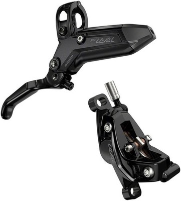 SRAM Level Silver Stealth 4-Piston Disc Brake Rear | Hydraulic, Aluminum Lever,