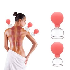 Massages Rubber Head Glass Vacuum Cupping Health Beauty Jar Cupping Set