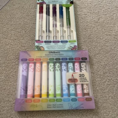 Lot Of 2 Packages Of Life Line Scented Pens And Markers